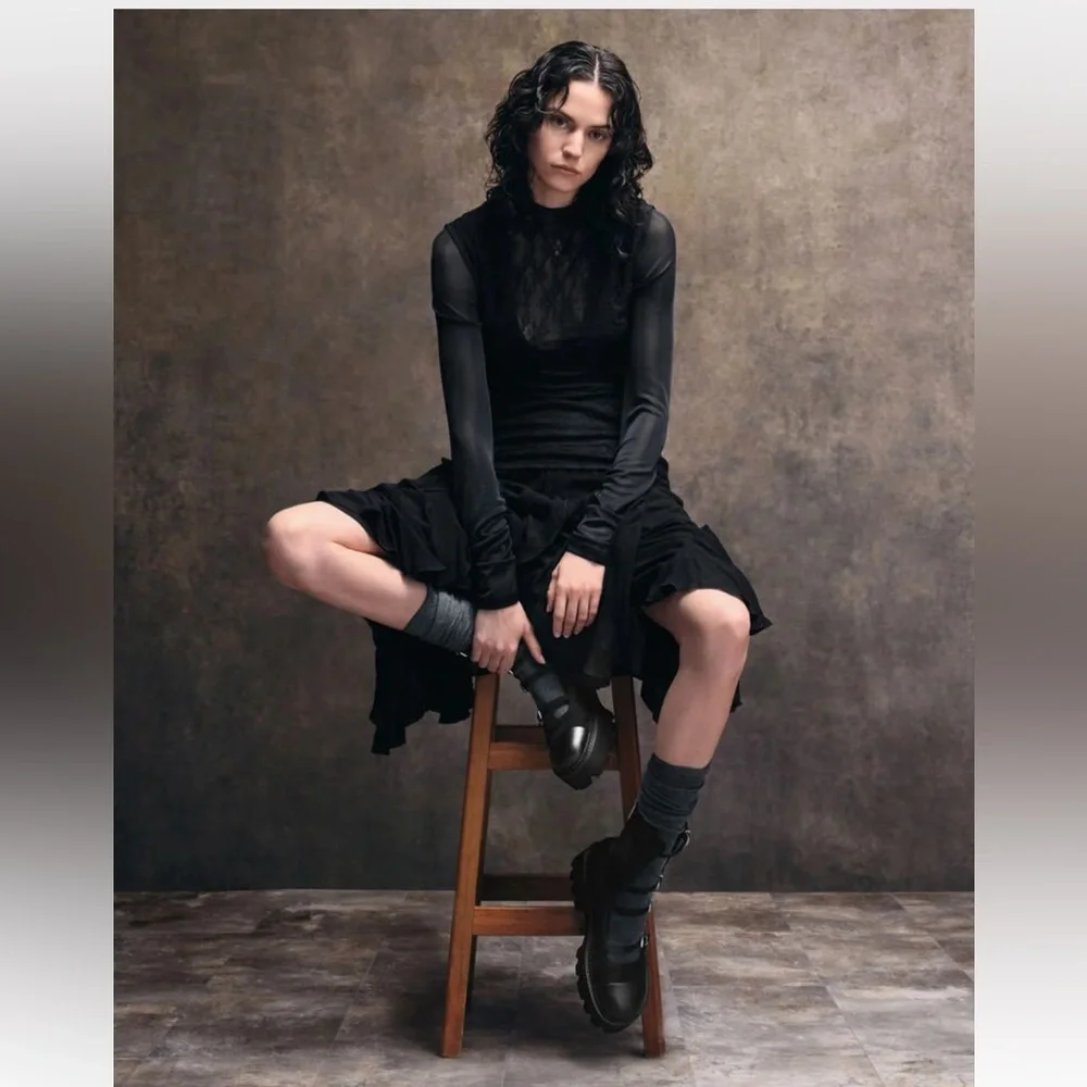Charles & Keith Black Ankle Boots - Picture 3 of 5
